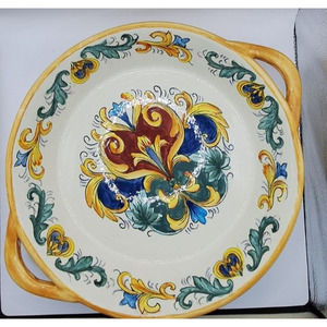 handpainted vintage Alhambra pottery platter